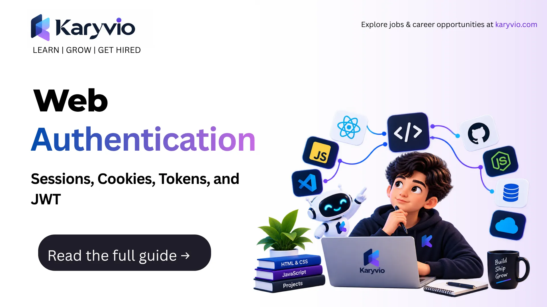 Web Authentication Explained: Sessions, Cookies, Tokens, and JWT