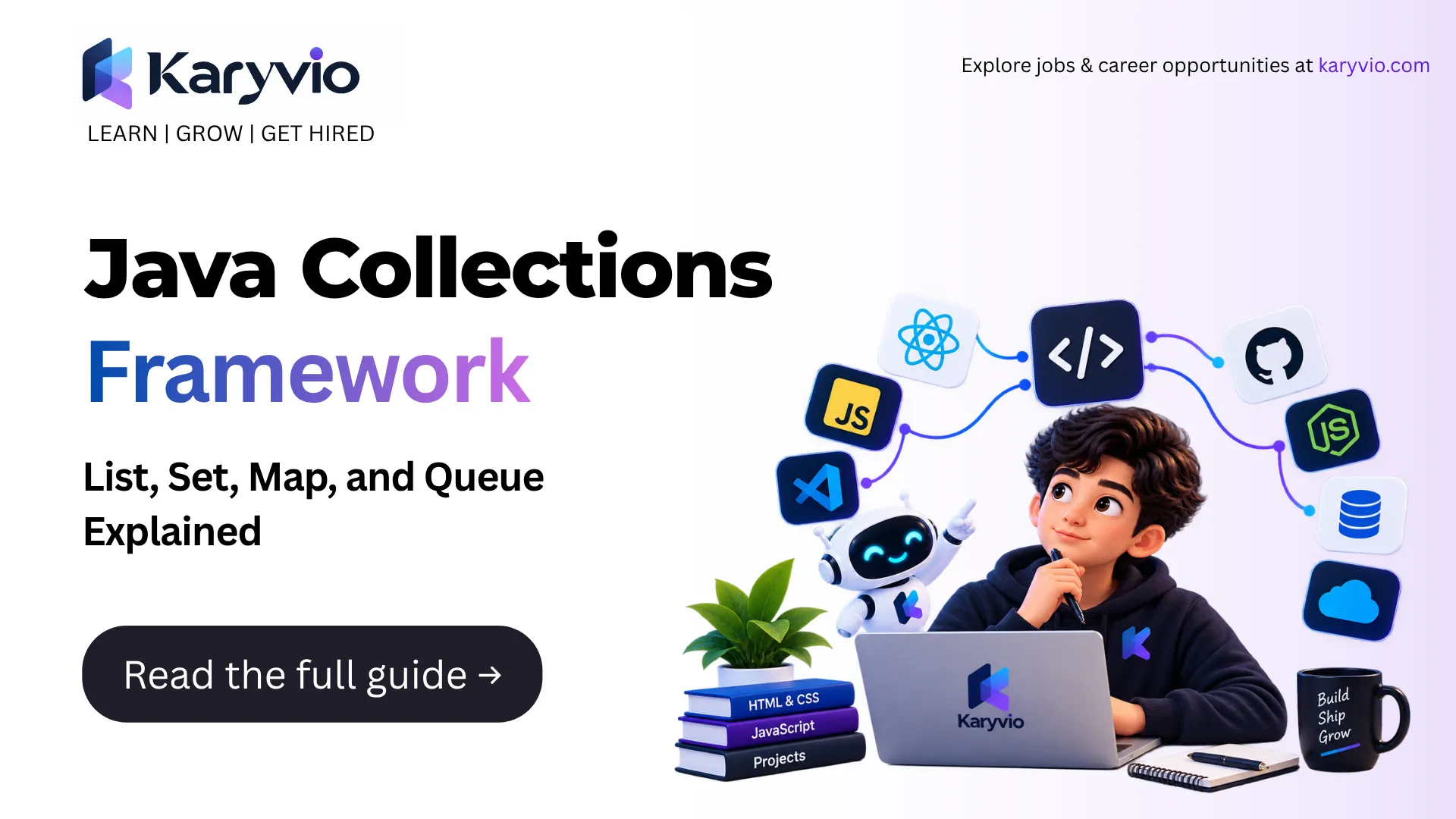 Java Collections Framework: List, Set, Map, and Queue Explained