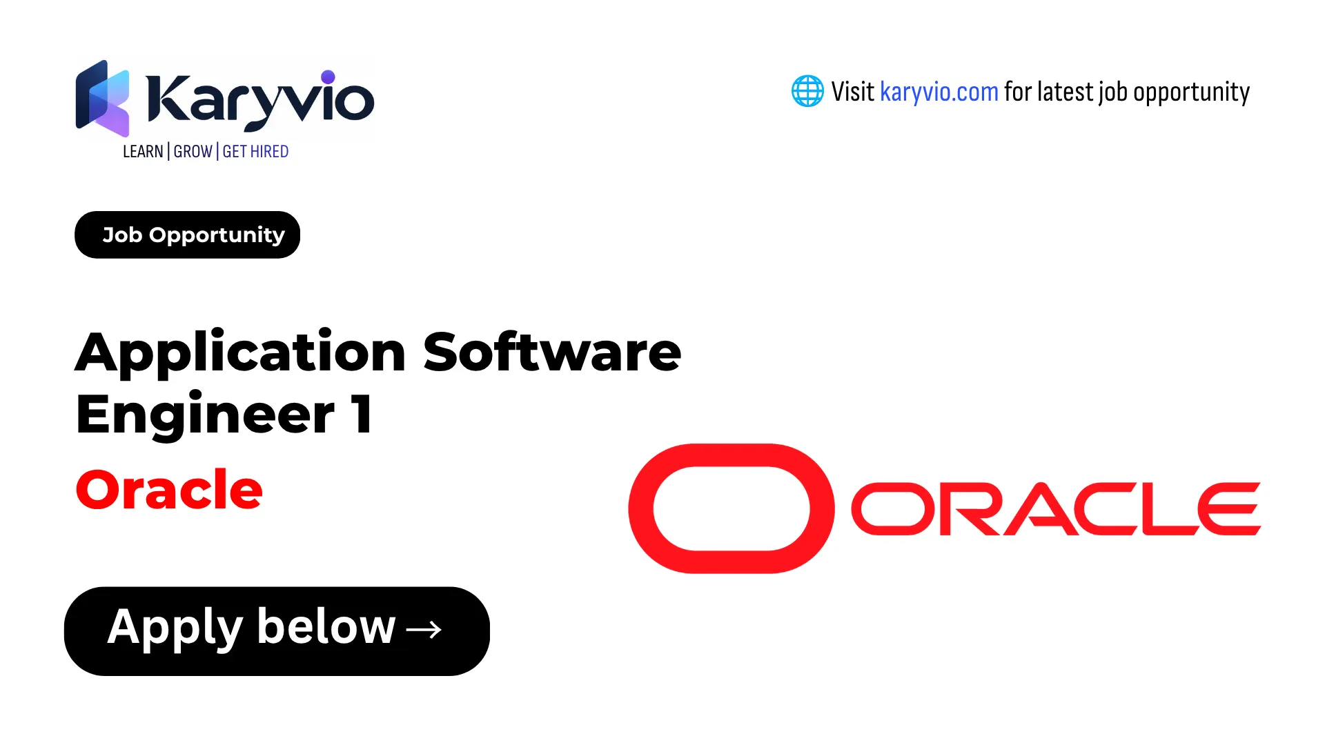 Application Software Engineer 1 at Oracle – BENGALURU | Karyvio | Karyvio